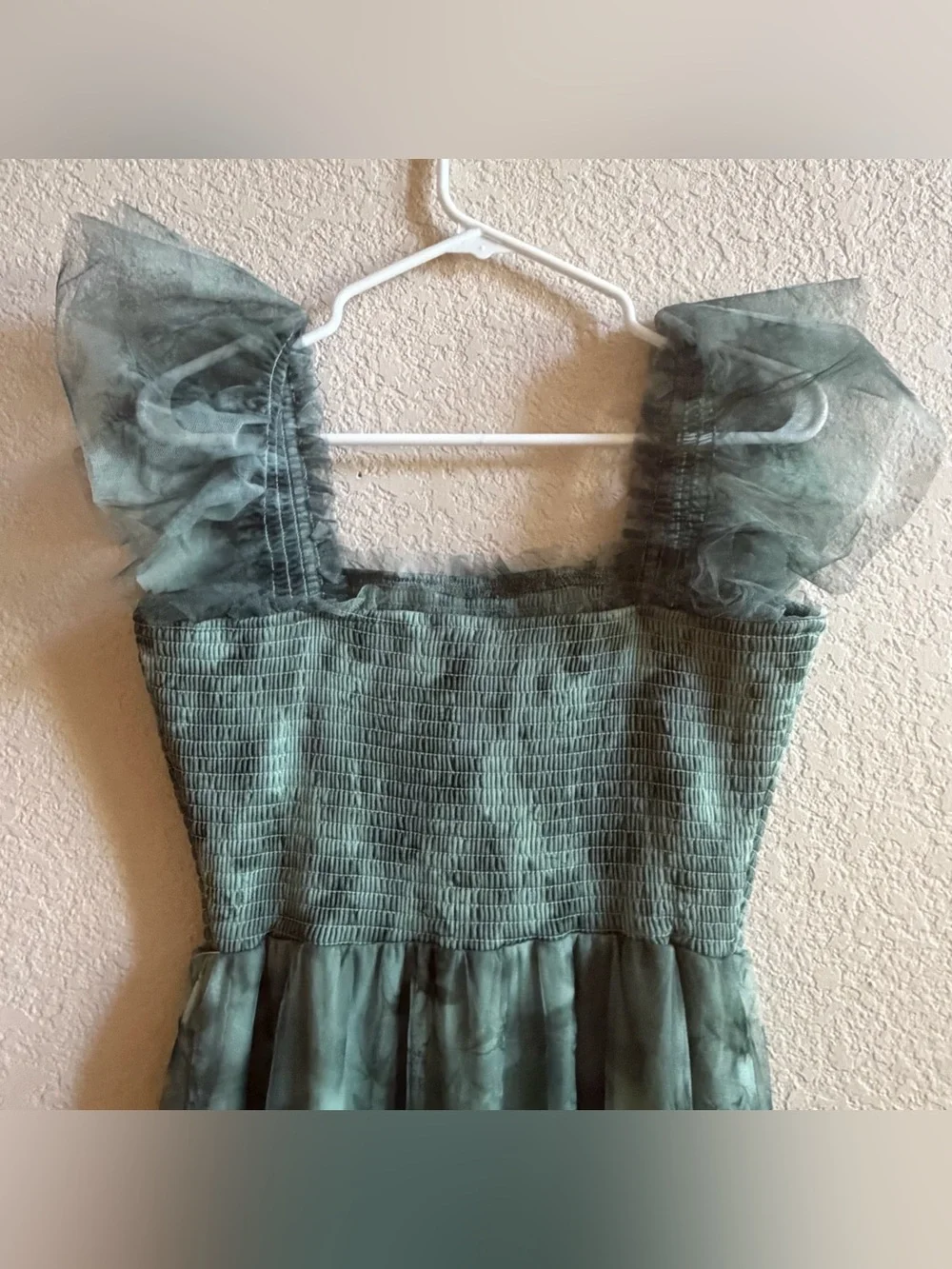 Baltic Born Clementine Tulle Midi Party Dress Dusty Green Print Size Large NWT